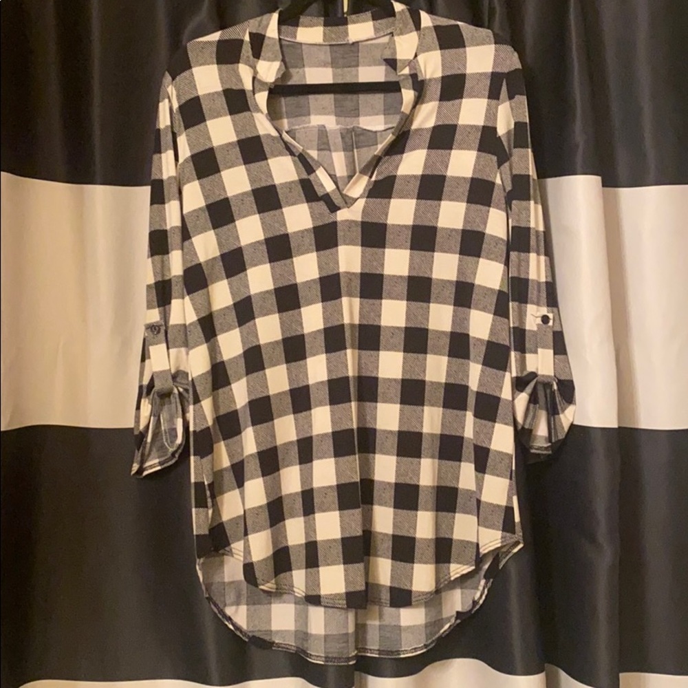 Plaid Tunic